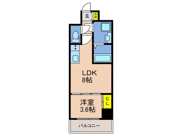 LIVIAZ KOBE LaMerの物件間取画像